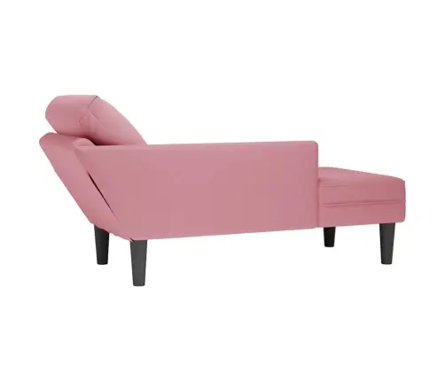 Kanapee Padja Ja Parema Käetoega Roosa Samet