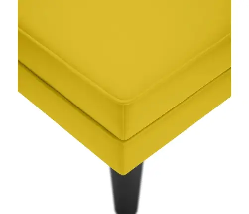 Kanapee Padja Ja Parema Käetoega Kollane Samet