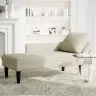 Zvilnis Ar Spilveniem Un Labo Roku Balstu, Krēmkrāsas Samts Vidaxl