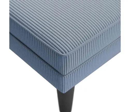 Chaise Lounge Su Pagalvės Mėlynu Velveto Audiniu