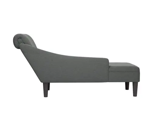 Zvilnis Ar Spilveniem Un Labo Roku Balstu Tumši Pelēks Audums Vidaxl