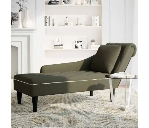 Kanapee Padja Ja Parema Käetoega Sõjaväeroheline Kunstnahk