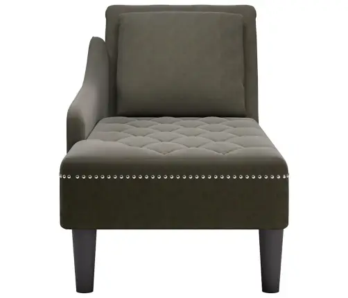 Kanapee Padja Ja Parema Käetoega Sõjaväeroheline Kunstnahk