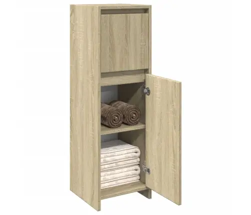 Vonios Kambario Spintelė, Ąžuolo Spalvos, 30X30X95cm Mdp