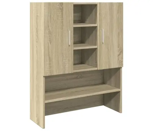 Veļasmašīnas Plaukts, Ozolkoka Krāsa, 70,5X24X90 Cm Vidaxl