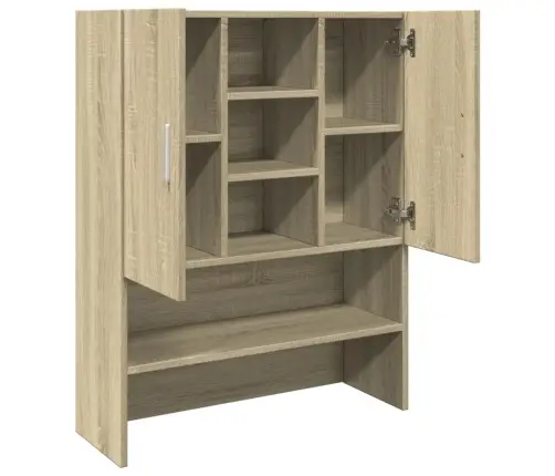 Veļasmašīnas Plaukts, Ozolkoka Krāsa, 70,5X24X90 Cm Vidaxl