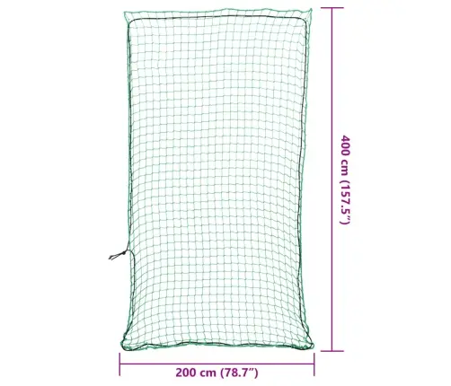 Haagisevõrk Elastse Nööriga Roheline 4X2 M Pp