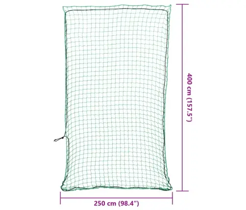 Priekabos Tinklas Su Elastine Virve, Žalias, 4X2,5M, Pp