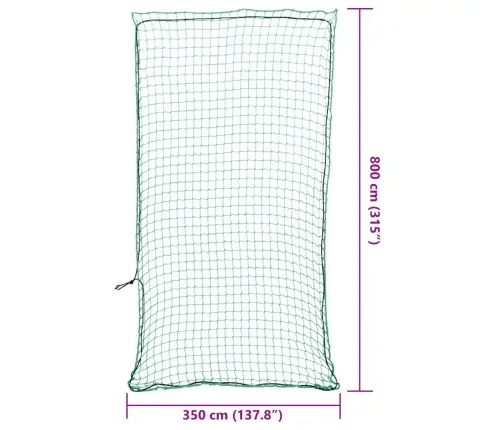 Priekabos Tinklas Su Elastine Virve, Žalias, 8X3,5M, Pp