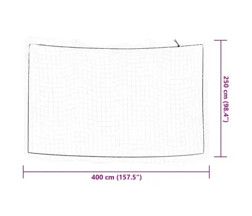 Piekabes Tīkls Ar Elastīgu Auklu, Balts, 4X2,5 M, Polipropilēns Vidaxl