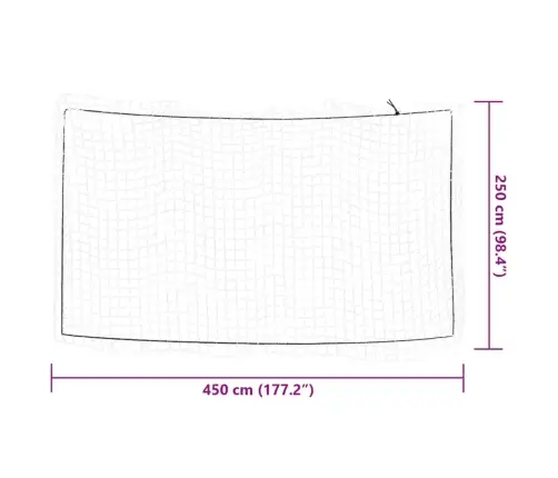 Piekabes Tīkls Ar Elastīgu Auklu, Balts,4,5X2,5M, Polipropilēns Vidaxl