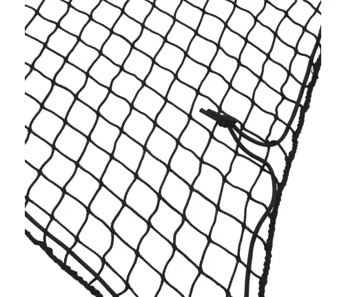 Priekabos Tinklas Su Elastine Virve, Juodas, 3X2M, Pp