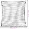 Haagisevõrk Elastse Nööriga, Must, 4 X 4 M, Pp