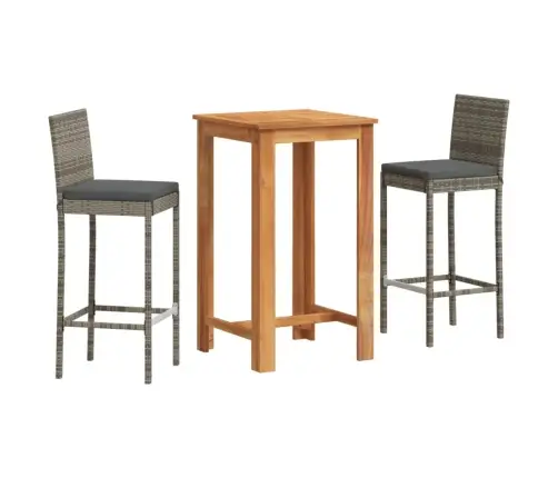 3-Osaline Aia Baarikomplekt, Hall, Akaatsiapuit Ja Polürotang