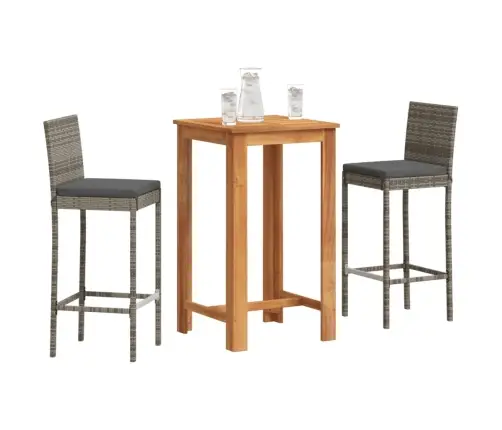 3-Osaline Aia Baarikomplekt, Hall, Akaatsiapuit Ja Polürotang