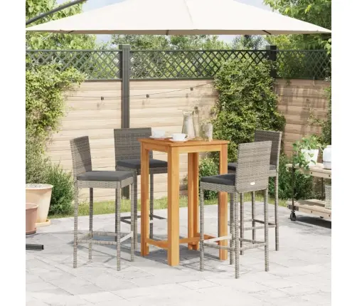 5-Osaline Aia Baarikomplekt, Hall, Akaatsiapuit Ja Polürotang