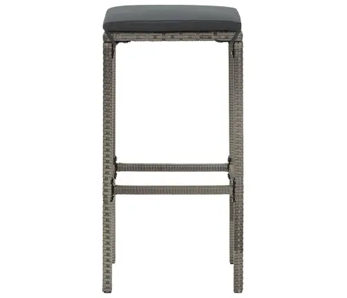 3-Daļīgs Dārza Bāra Mēbeļu Komplekts, Pelēks, Akācijas Koks, Pe Vidaxl