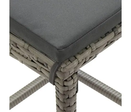 3-Daļīgs Dārza Bāra Mēbeļu Komplekts, Pelēks, Akācijas Koks, Pe Vidaxl