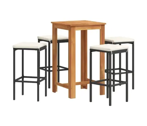 5-Osaline Aia Baarikomplekt, Must, Akaatsiapuit Ja Polürotang