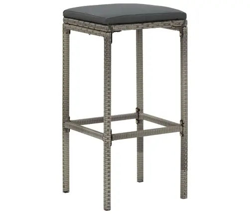 5-Daļīgs Dārza Bāra Mēbeļu Komplekts, Pelēks, Akācijas Koks, Pe Vidaxl