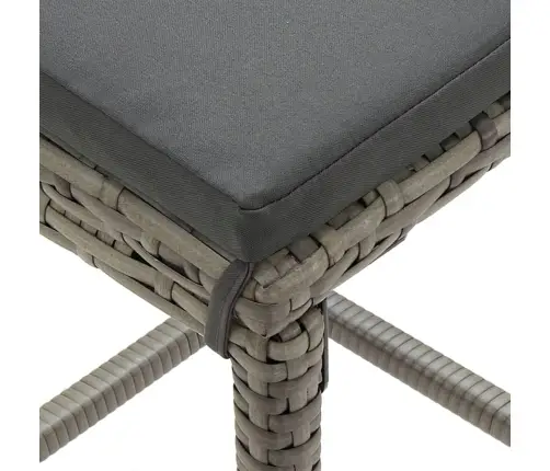 5-Daļīgs Dārza Bāra Mēbeļu Komplekts, Pelēks, Akācijas Koks, Pe Vidaxl