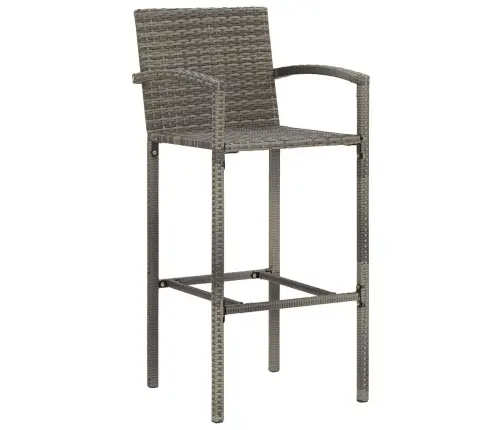 3-Daļīgs Dārza Bāra Mēbeļu Komplekts, Pelēks, Akācijas Koks, Pe Vidaxl