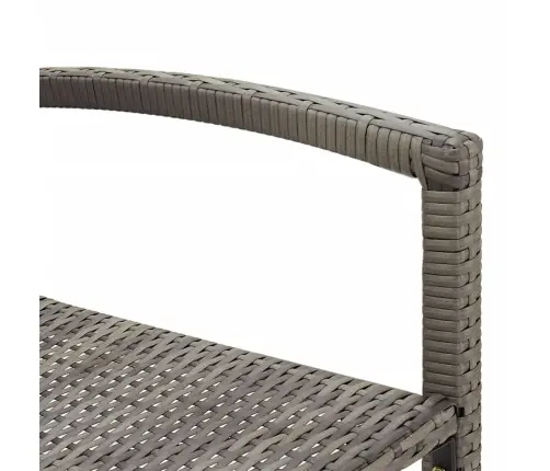 5-Daļīgs Dārza Bāra Mēbeļu Komplekts, Pelēks, Akācijas Koks, Pe Vidaxl