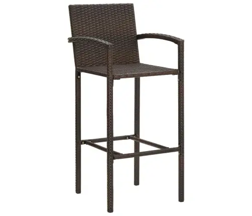 Sodo Baro Komplektas, 5 Dalių, Rudas, Akacija Ir Poliratanas