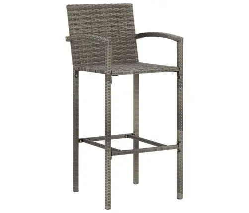 5-Daļīgs Dārza Bāra Mēbeļu Komplekts, Pelēks, Akācijas Koks, Pe Vidaxl