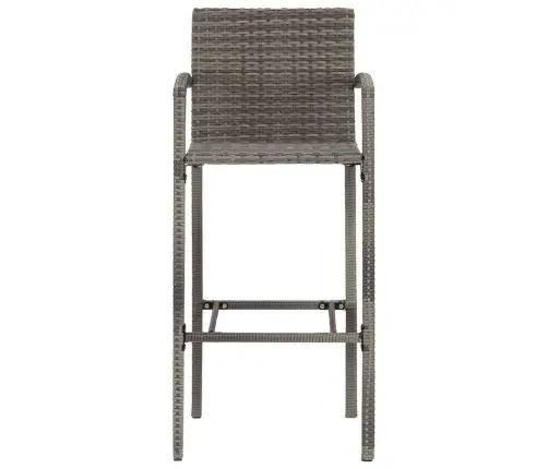 5-Daļīgs Dārza Bāra Mēbeļu Komplekts, Pelēks, Akācijas Koks, Pe Vidaxl