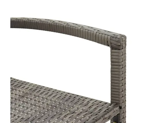 5-Daļīgs Dārza Bāra Mēbeļu Komplekts, Pelēks, Akācijas Koks, Pe Vidaxl