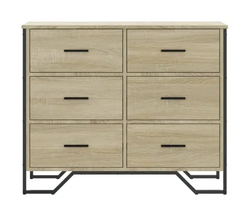 Kummut, Sonoma Tamm, 91X35,5X74,5 cm Tehispuit