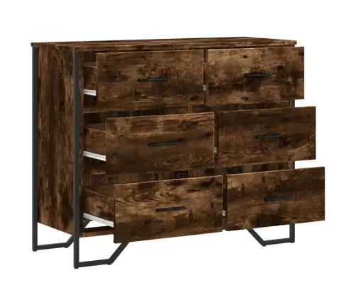 Atvilktņu Skapītis, Ozola, 91X35,5X74,5 Cm, Inženierijas Koks Vidaxl