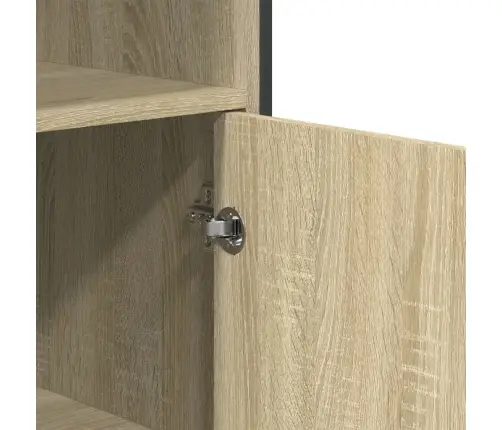 Augstais Skapītis, Ozola Krāsa, 79,5X35,5X137,5 Cm Vidaxl