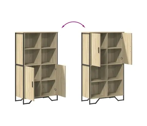 Augstais Skapītis, Ozola Krāsa, 79,5X35,5X137,5 Cm Vidaxl