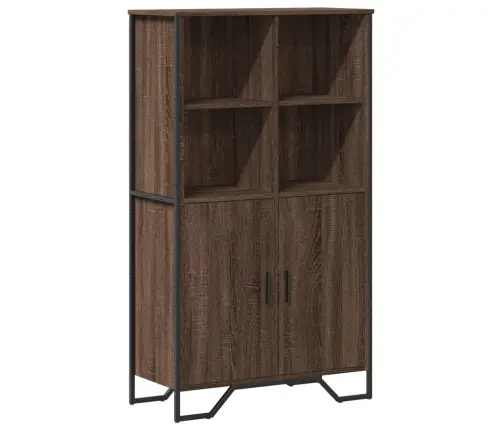 Augstais Skapītis, Brūna Ozola, 79,5X35,5X137,5 Cm Vidaxl