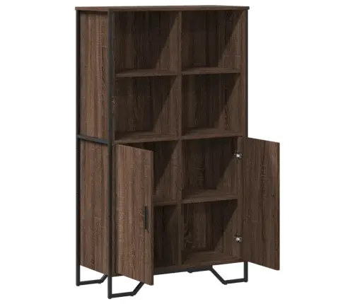 Augstais Skapītis, Brūna Ozola, 79,5X35,5X137,5 Cm Vidaxl