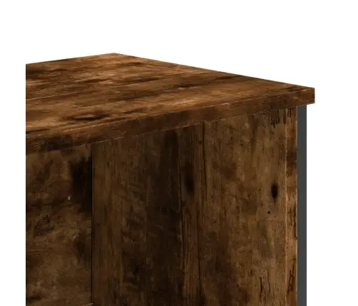 Raamatukapp, Suitsutatud Tamm, 80X31X169 cm Tehispuit