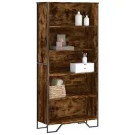 Spintelė Knygoms, Dūminio Ąžuolo, 80X31X169cm Mediena