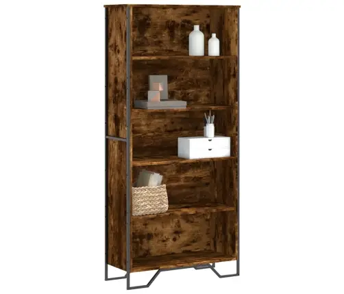 Raamatukapp, Suitsutatud Tamm, 80X31X169 cm Tehispuit