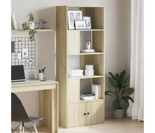 Raamatualus, Sonoma Tamm, 70X36X189 cm Tehispuit