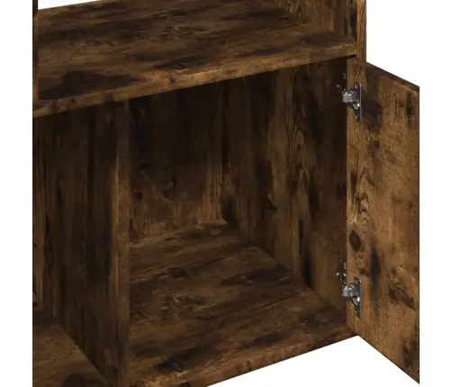 Raamaturiiul, Suitsutatud Tamm, 70X36X189 cm Tehispuit