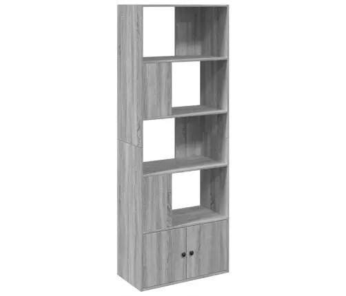 Knygų Spinta, Pilka Ąžuolo, 70X36X189cm Apdirbta Mediena