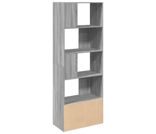 Knygų Spinta, Pilka Ąžuolo, 70X36X189cm Apdirbta Mediena