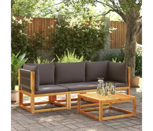 3-Osaline Aiadiivanikomplekt Patjadega, Puit, Akaatsia Ja Köis