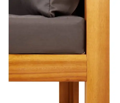 8 Daļu Dārza Dīvānu Komplekts Ar Spilveniem, Akācijas Koks Un Virve Vidaxl