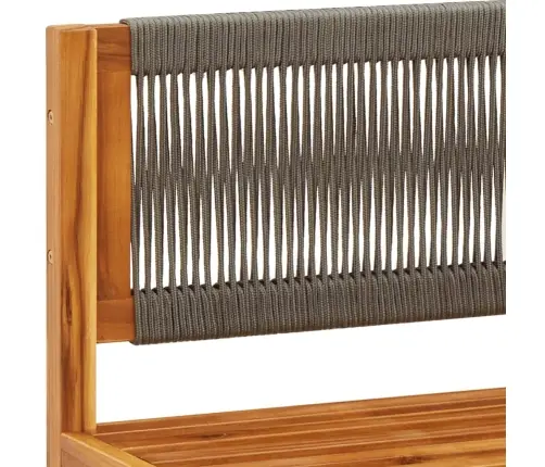 Trīsdaļīgs Dārza Dīvānu Komplekts Ar Spilveniem, Akācijas Koks Un Virve Vidaxl