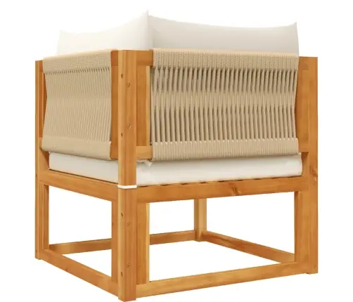 8 Daļu Dārza Dīvānu Komplekts Ar Spilveniem, Akācijas Koks Un Virve Vidaxl