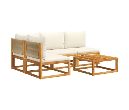 5-Osaline Aiadiivanikomplekt Patjadega, Puit, Akaatsia Ja Köis