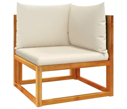 9 Daļu Dārza Dīvānu Komplekts Ar Spilveniem, Akācija Un Rotangpalma Vidaxl